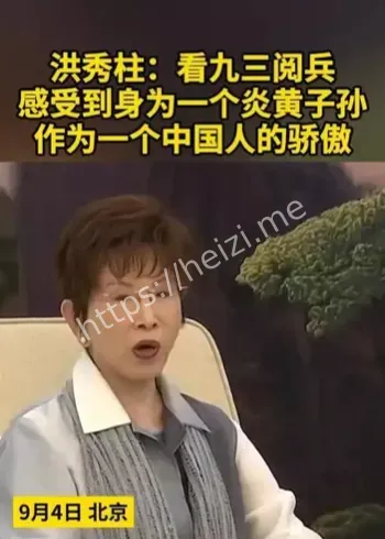 洪秀柱阅兵微笑解读